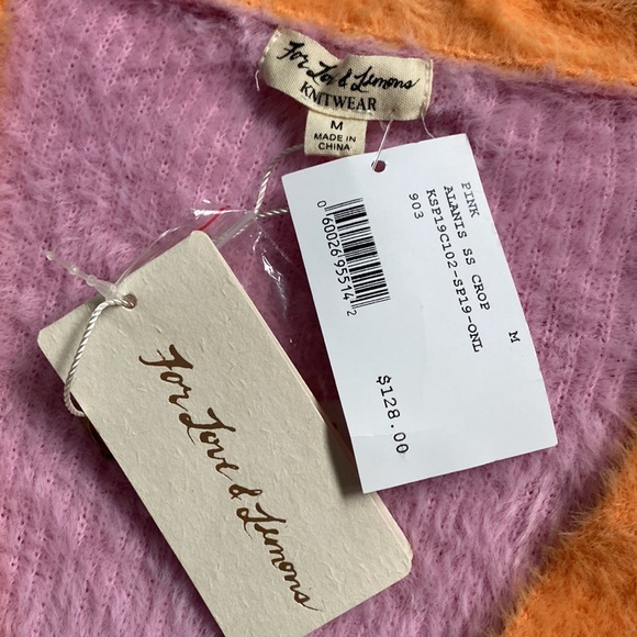 NWT For Love And Lemons Alanis Cropped Cardi Top - Picture 8 of 9